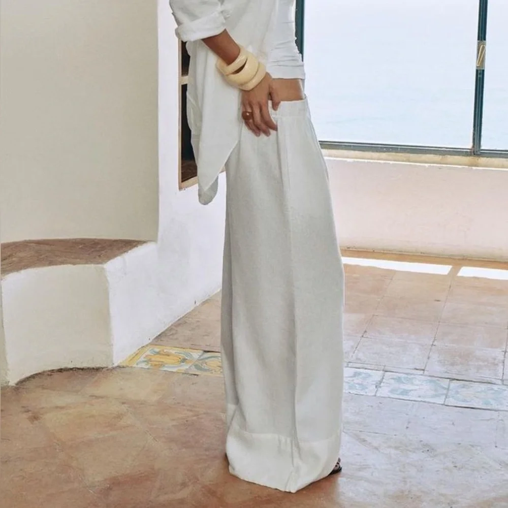 100% linen Palazzo pants Zw collection